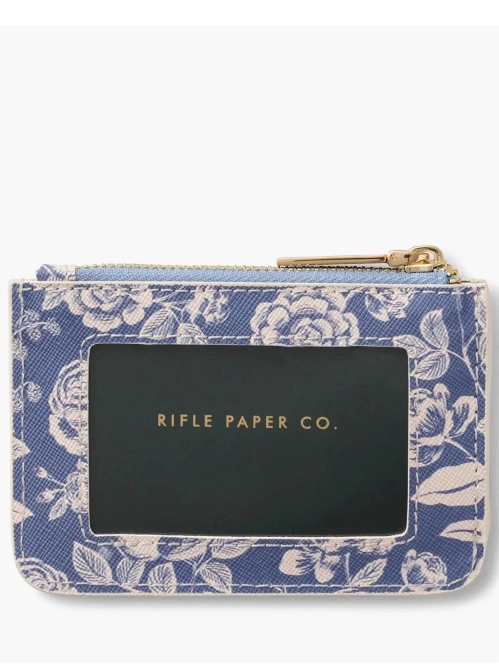 Rifle Paper Co. English Rose Card Case Key Ring Holder